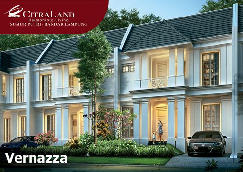 foto tampak rumah tipe VERNAZZA RUMAH CONTOH perumahan CITRALAND BANDAR LAMPUNG