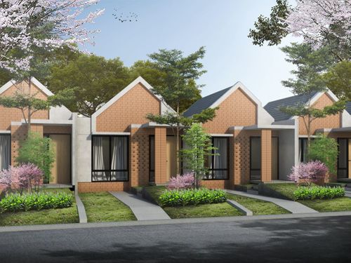 foto tampak rumah tipe 30 perumahan REKA VILLAGE