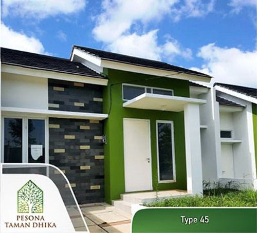 foto tampak rumah tipe Salvia perumahan PESONA TAMAN DHIKA