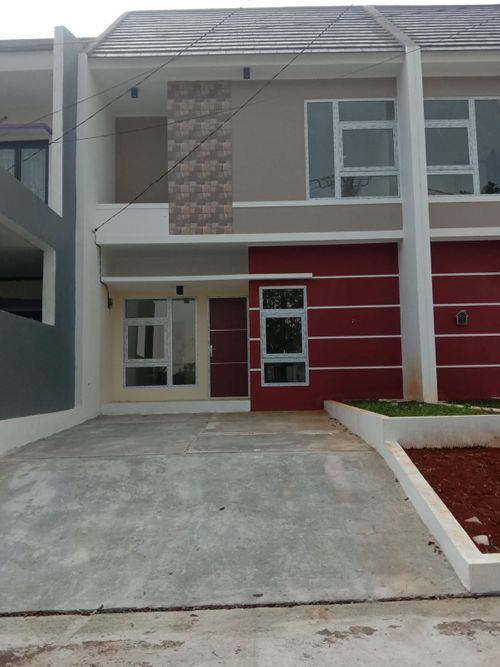 foto tampak rumah tipe T55/90 perumahan Sawangan Residence Ideal
