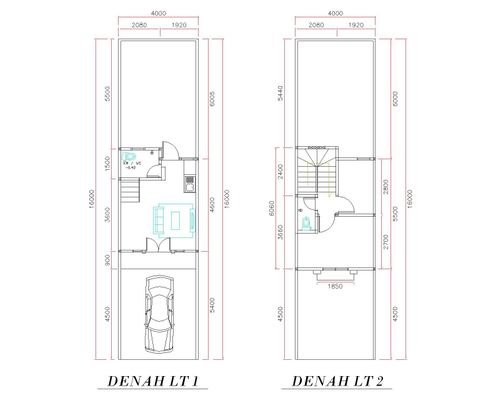 foto denah rumah tipe Townhouse perumahan Perumahan Caledonia Residence