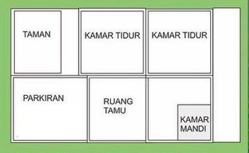 foto denah rumah tipe T60 perumahan SEGARA RESIDENCE