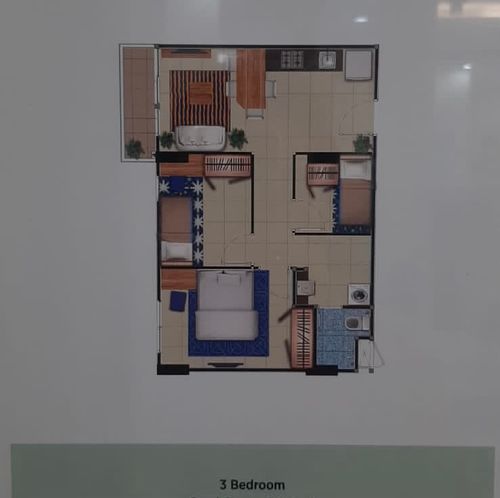 foto denah rumah tipe 3 BR perumahan APARTEMEN PARADISE MANSION