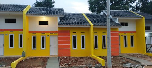 foto tampak rumah tipe subsidi perumahan VILLA HARMONI BENTENG 2