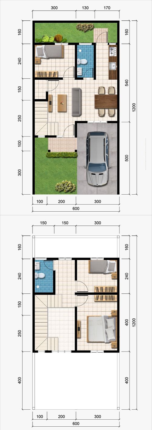foto denah rumah tipe T72/76 perumahan TANGERANG KENCANA RESIDENCE