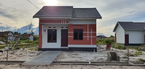 foto tampak rumah tipe 36 perumahan Anggrek Residence