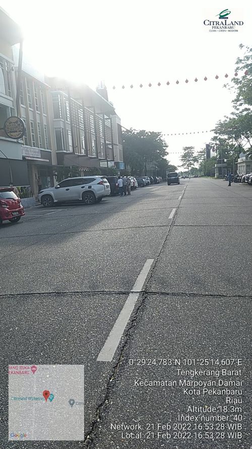 foto posisi tengah perumahan CitraLand Pekanbaru