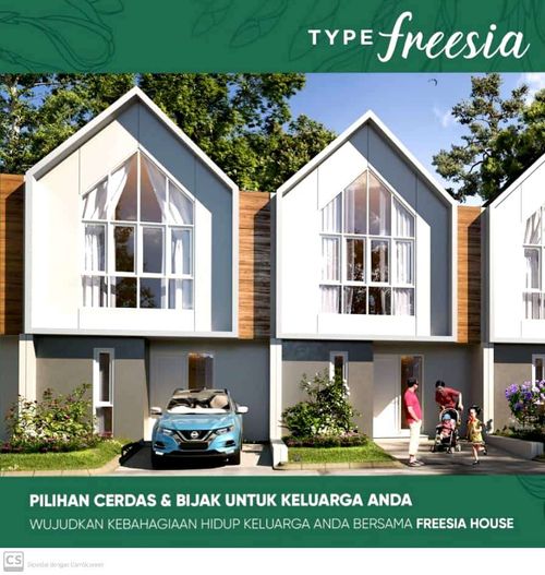 foto tampak rumah tipe FREESIA A-BLOK G03 NO 18 perumahan CITRAGARDEN ANEKA