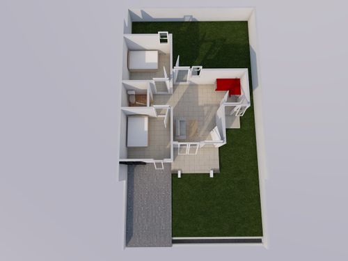 foto denah rumah tipe MAWAR perumahan VILLA MUTIARA MASOHI