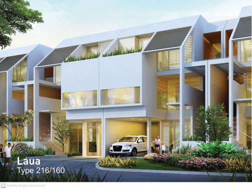 foto tampak rumah tipe LAUA perumahan CLUSTER ASERA KHI