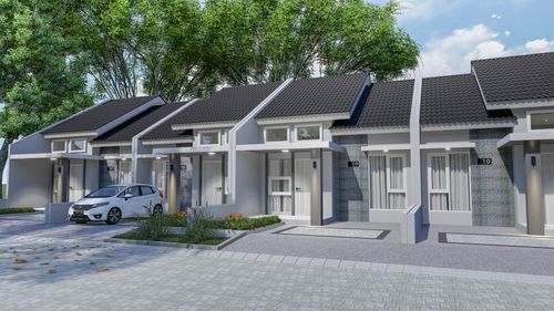 foto tampak rumah tipe G 10 (T.51) perumahan PLAMONGAN INDAH