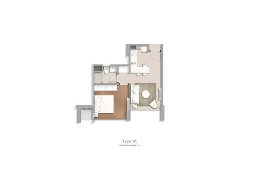 foto tampak rumah tipe Tower 3-E 1 BR perumahan Apartement Marigold