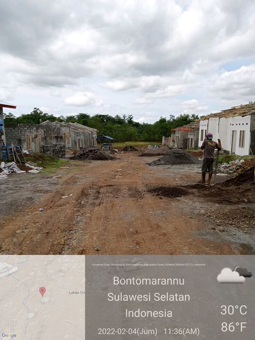 foto posisi tengah perumahan GRAND HILL RESIDENCE GOWA