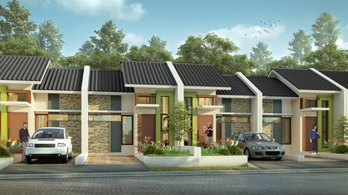 foto tampak rumah tipe Saliva perumahan CLUSTER GALEA SEGARA CITY KHI
