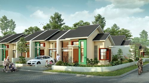 foto tampak rumah tipe Calcea perumahan CLUSTER GALEA SEGARA CITY KHI