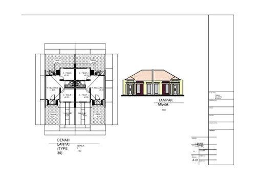 foto denah rumah tipe Standar 36 perumahan Teras Country Residence