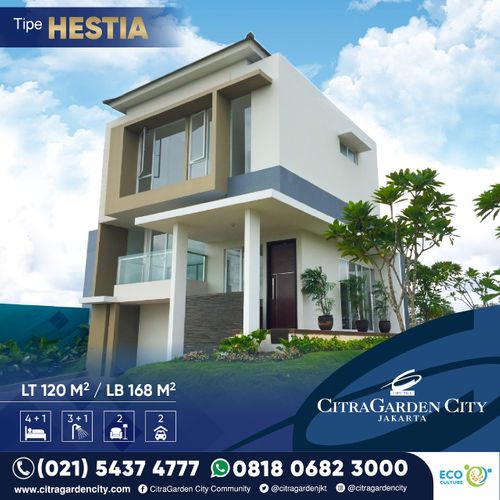 foto tampak rumah tipe HESTIA perumahan PERUMAHAN CITRA 8 TYPE CEMARA