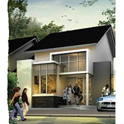 foto tampak rumah tipe 75 perumahan THE GARDENS CIREBON
