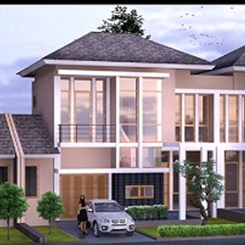 foto tampak rumah tipe 100 perumahan THE GARDENS CIREBON