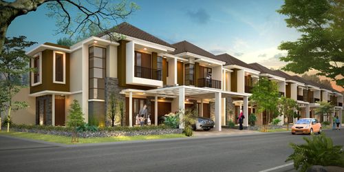 foto denah rumah tipe ROSSA perumahan CLUSTER ASERA KHI
