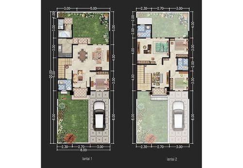 foto denah rumah tipe Brunfelsia perumahan ROYAL RESIDENCE KHI