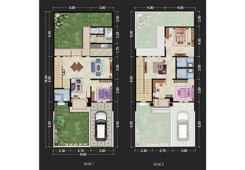 foto denah rumah tipe EUGENIA perumahan ROYAL RESIDENCE KHI