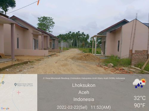 foto posisi tengah perumahan LHOKSUKON PERMAI