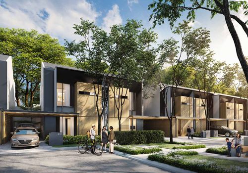 foto tampak rumah tipe MADISON SIGNATURE - T102 perumahan GRAND DUTA CITY, BEKASI