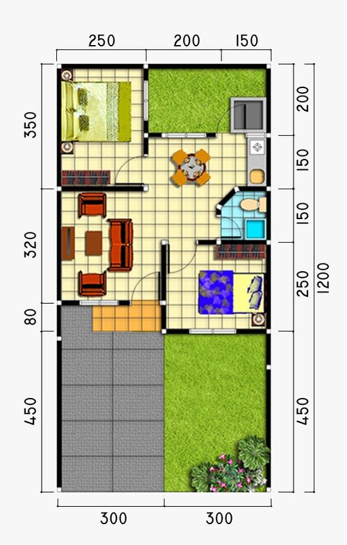 foto denah rumah tipe T36/72 perumahan BOJONG MENTENG RESIDENCE
