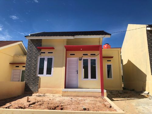 foto tampak rumah tipe 36 perumahan BAKTI CIPTA RESIDENCE II