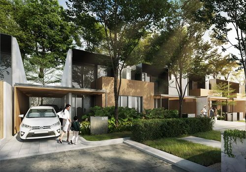 foto tampak rumah tipe CHELSEA SIGNATURE - T55K perumahan GRAND DUTA CITY, BEKASI