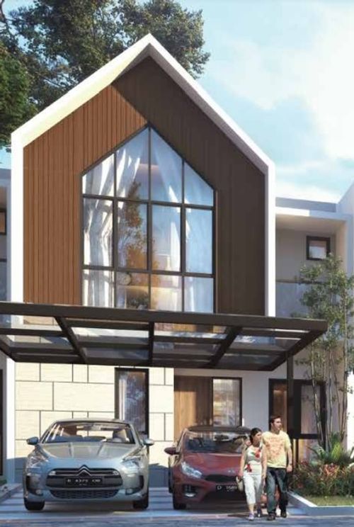 foto tampak rumah tipe WATSONIA perumahan CITRAGARDEN PURI JAKARTA