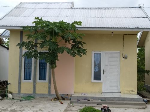 foto tampak rumah tipe 36 perumahan BAMBU MAS INDAH