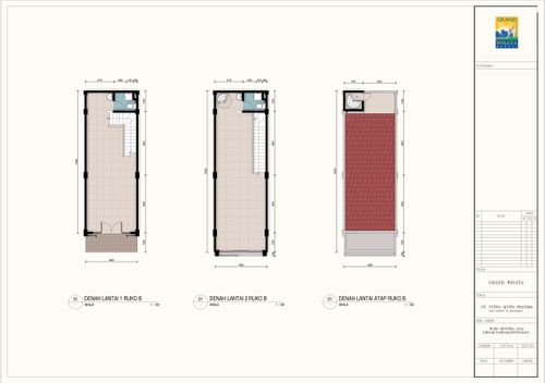 foto denah rumah tipe T. B100/L50 perumahan GRAND WISATA ZONA 2 DAN 3