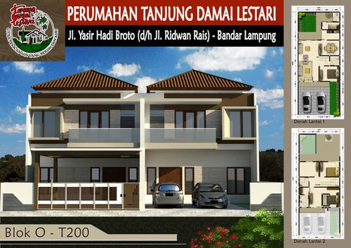 foto tampak rumah tipe 245 perumahan PERUMAHAN TANJUNG DAMAI LESTARI