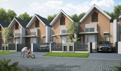 foto tampak rumah tipe 36 Iris L5.5 perumahan GRAND NUSA INDAH 2