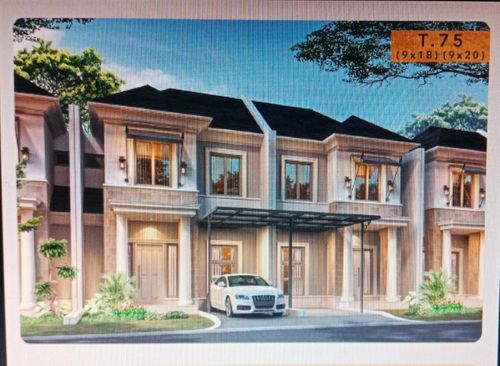 foto tampak rumah tipe T. B75/L162 perumahan GRAND WISATA DISTRIK