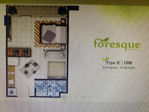 foto denah rumah tipe E/1 perumahan Foresque Residence