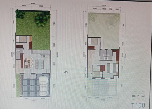 foto denah rumah tipe T. B140/L100WT perumahan GRAND WISATA DISTRIK