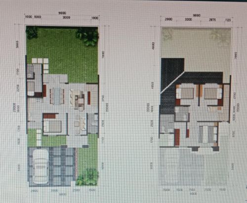 foto denah rumah tipe T. B126/L180WT perumahan GRAND WISATA DISTRIK