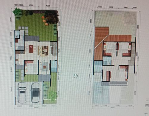 foto denah rumah tipe T. B138/L180WT perumahan GRAND WISATA DISTRIK