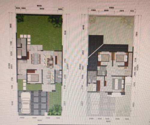 foto denah rumah tipe T. B126/L260WT perumahan GRAND WISATA DISTRIK