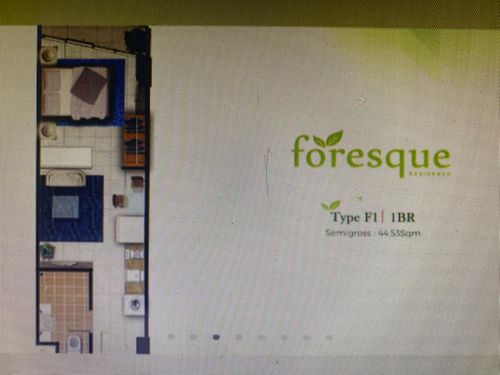 foto denah rumah tipe F1/1 perumahan Foresque Residence