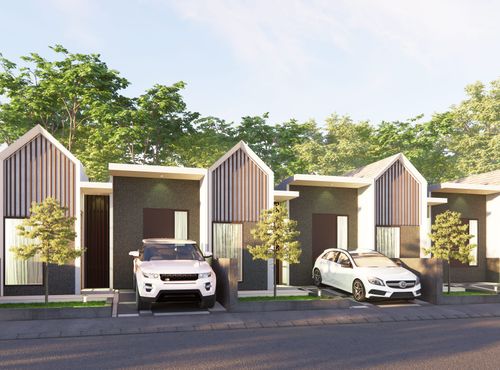 foto tampak rumah tipe Kania perumahan ASTONIA PARK VIEW
