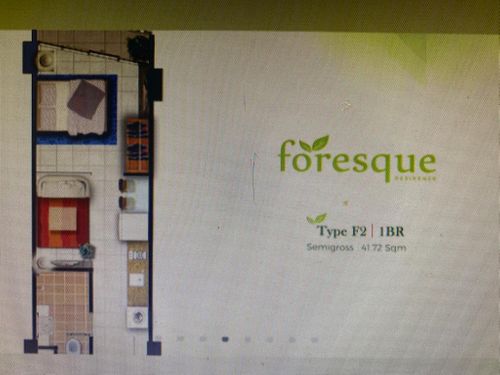 foto denah rumah tipe F2/2 perumahan Foresque Residence