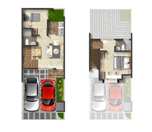 foto denah rumah tipe T 58 - CAMINO perumahan Grand Duta City, Bekasi - 2