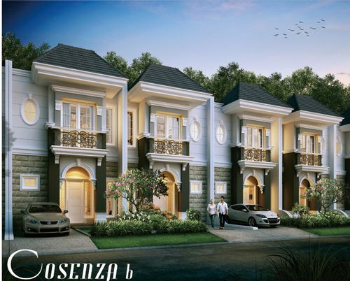 foto tampak rumah tipe COSENZA B SUDUT perumahan CITRALAND GAMA CITY MEDAN (CLUSTER PASADENA 2)