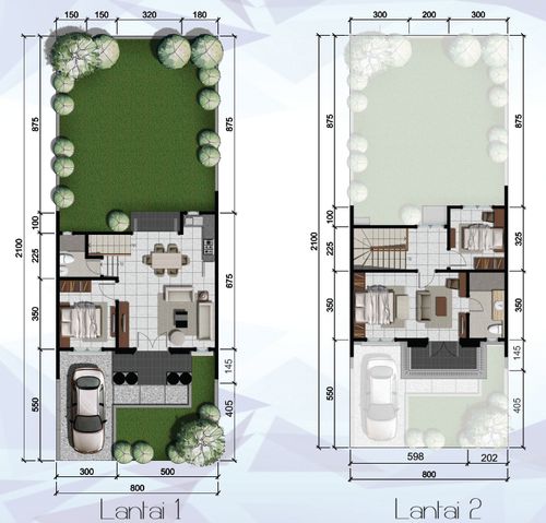 foto denah rumah tipe VICTORIA perumahan CITRALAND GAMA CITY MEDAN ( CLUSTER PASADENA )