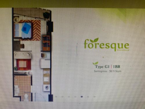 foto denah rumah tipe G1/1 perumahan Foresque Residence