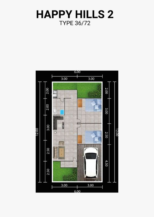 foto denah rumah tipe Subsidi perumahan PERUMAHAN HAPPY HILLS 2 JATIWANGI TAHAP 2